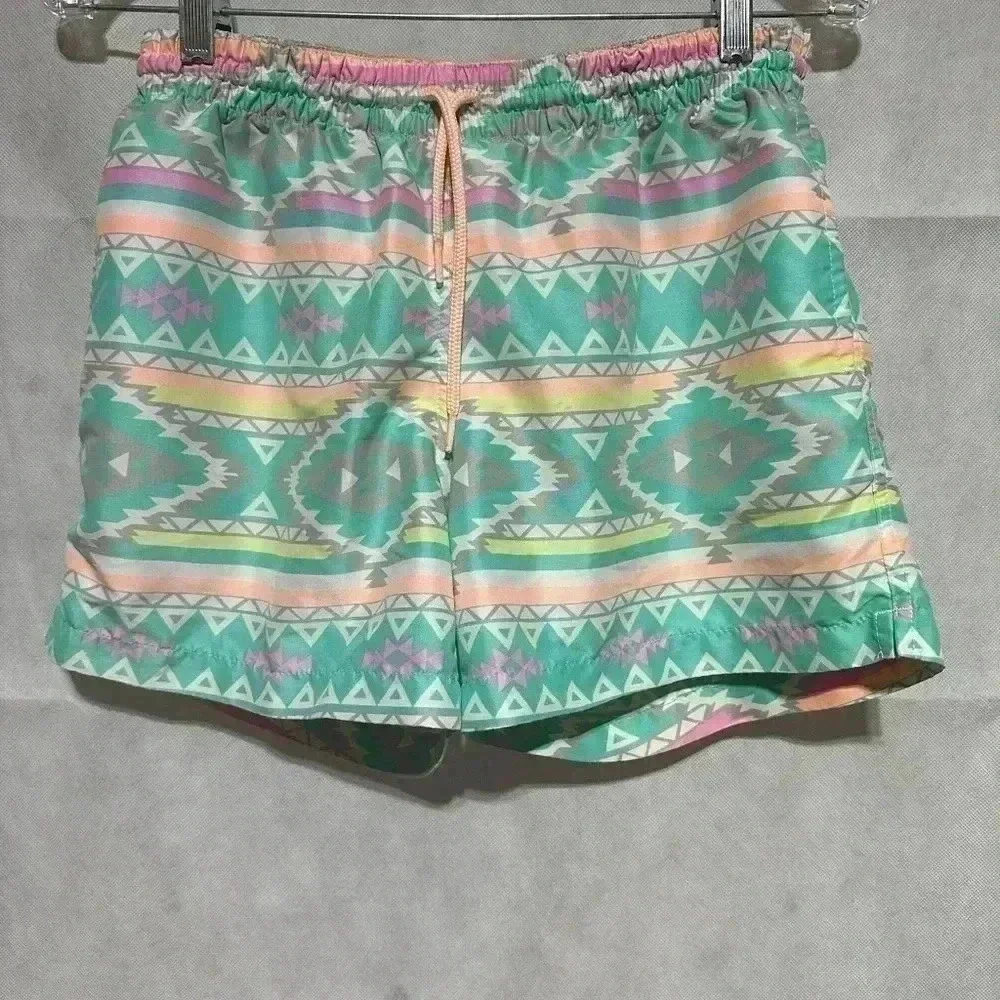 Rare Chubbies Men's Swim Shorts Size Small Southwest Aztec Print 5.5'' Inseam